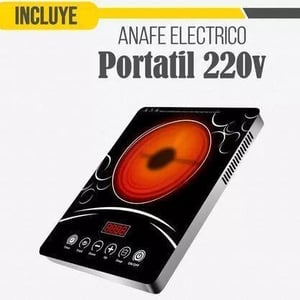 Anafe Electrico Portatil 1 Hornalla 6 Temperaturas 3500w