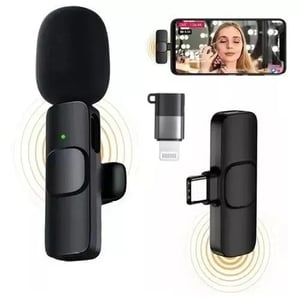 Micrófono Corbatero Inalámbrico Recargable De celular Ficha Tipo C