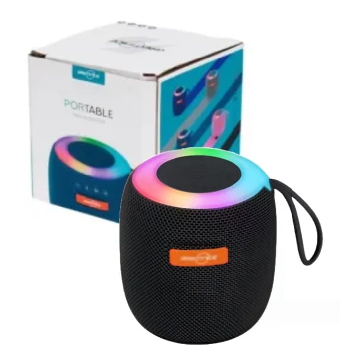 Parlante Bluetooth Potenciado Rgb On/Off Efectos + Entrada Usb, Micro Sd Radio