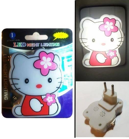 Luz De Noche Kitt Lámpara  Velador Enchufe V220