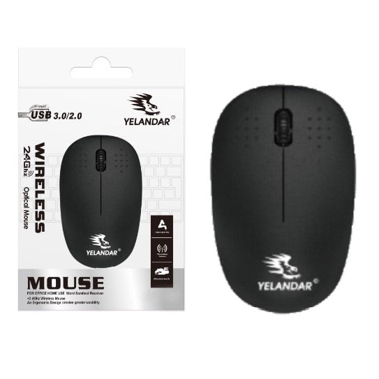 Mouse Inalámbrico Yelandar 800Dpi Blister 2xAA