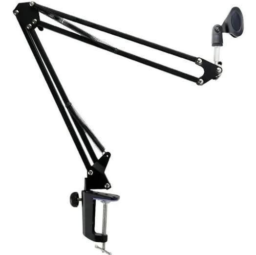 Soporte Microfono Mesa Estudio Brazo Articulado + Pipeta