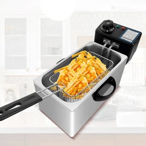 Freidora De Aceite Electrica 3l Industrial 2000w 1 Canasto