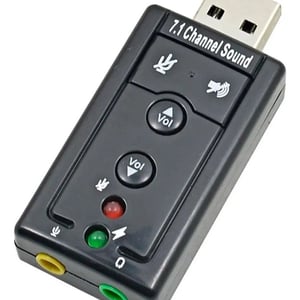 Placa Sonido Usb Externa Grabar 7.1 Pc Tarjeta Sonido Ditron
