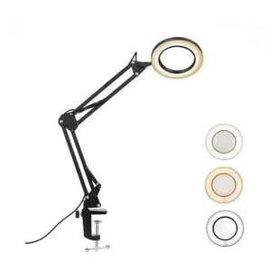 LAMPARA CON LUPA PARA ESCRITORIO 3 TIPOS DE LUZ