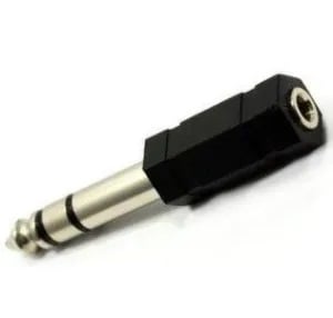 Ficha de Audio Entrada Macho 6,5 A Hembra 3,5 Micrófono Otros Stereo