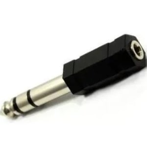 Ficha de Audio Entrada Macho 6,5 A Hembra 3,5 Micrófono Otros Stereo