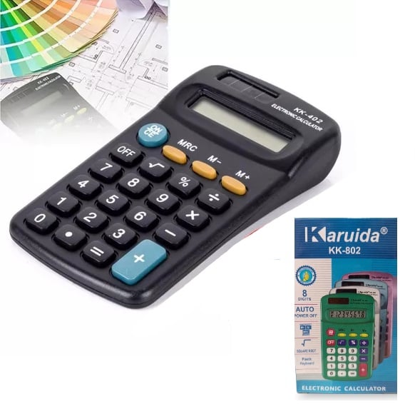 Calculadora De Mano 802 12x6,5Cm A 1 Pila AA En Caja