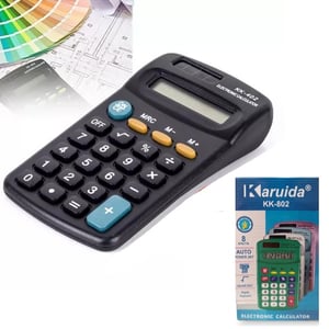 Calculadora De Mano 802 12x6,5Cm A 1 Pila AA En Caja