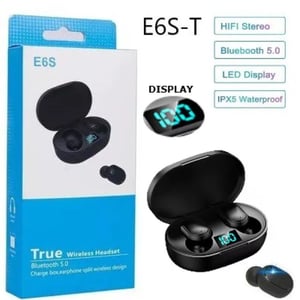 Auricular Bluetooth E6S V2 5.3 Con Display Original Tws In-ear Visor Manos