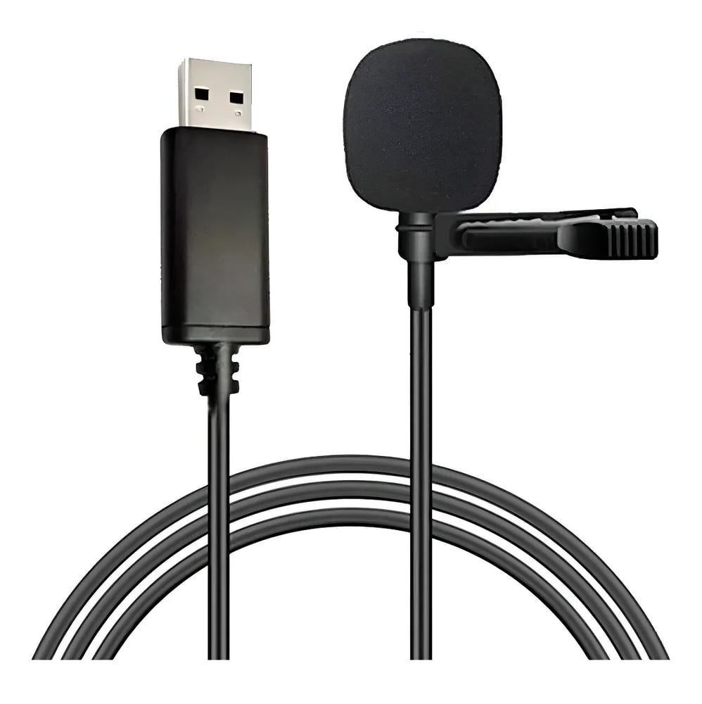 Microfono Corbatero Usb Para Pc Notebook.