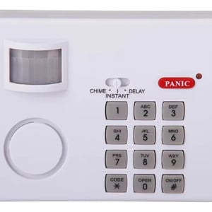 Alarma Sonora Sirena Detecta Movimiento Pánico Domicilio Color Blanco