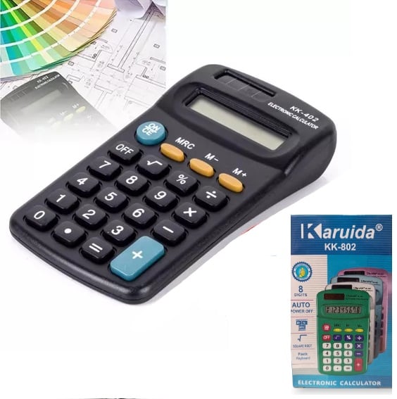 Calculadora De Mano 802 12x6,5Cm A 1 Pila AA En Caja