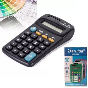 Calculadora De Mano 802 12x6,5Cm A 1 Pila AA En Caja