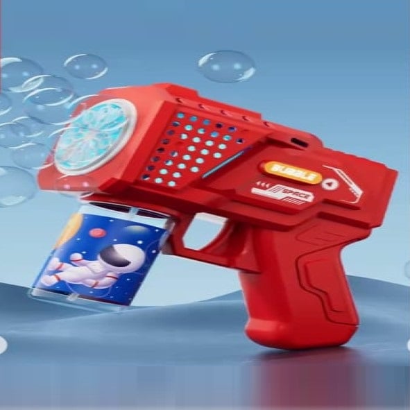 Pistola Gun Burbujero Electronico a Pilas Con Led,