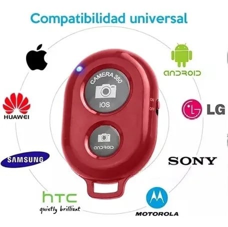 Control Remoto Selfie Bluetooth Para fotos Celular Disparador En Caja