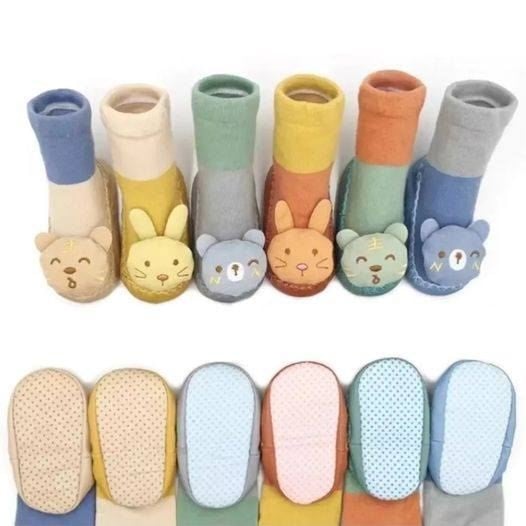 Pantumedias Calcetines  Para Bebes Media Suela  12Cm  - 13 cm  Antideslizante