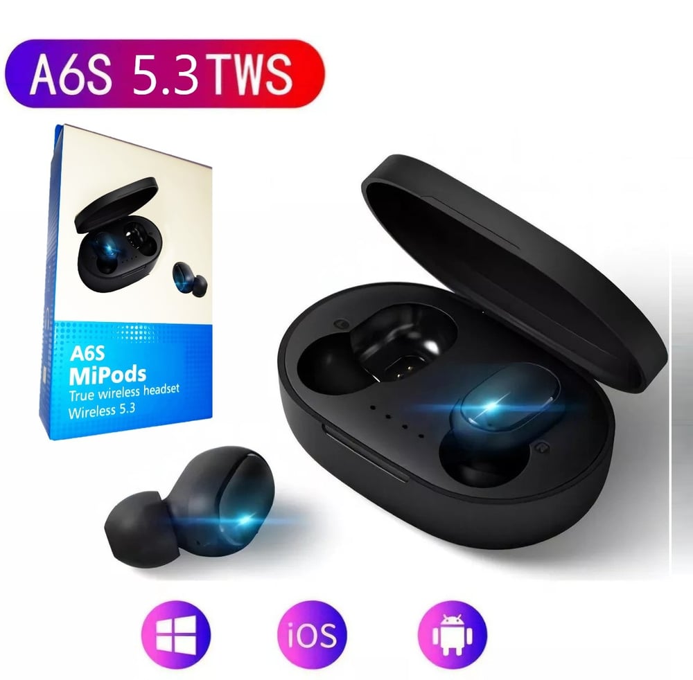 Auriculares Inalámbricos A6S V2 Original 5.3 (Nuevo Modelo)