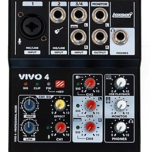 SUPER COMBO  MIC CONDENSER SOPORTE ARAÑA  y CONSOLA 4 ENTRADAS