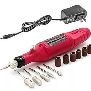 Torno Electrico Profesional  Manicura Uñas + Kit De Fresas