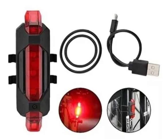 Luz para bicicleta recargable