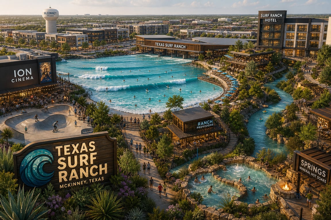 Piscina de onda em Texas avança com aprovação