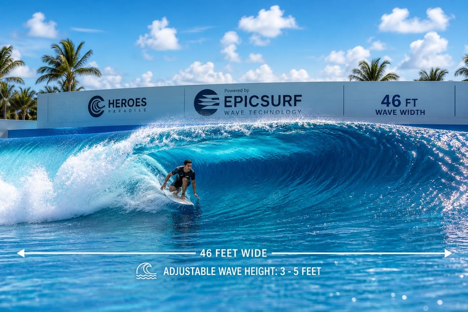 EpicSurf revela piscina de onda em Heroes Paradise