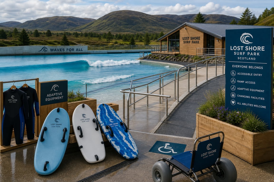 Surf Inclusivo reduz barreiras com piscina de onda