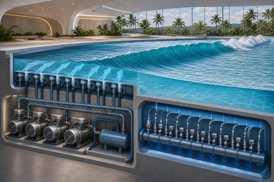 Evolução das Piscinas com Onda Pneumáticas no Surf