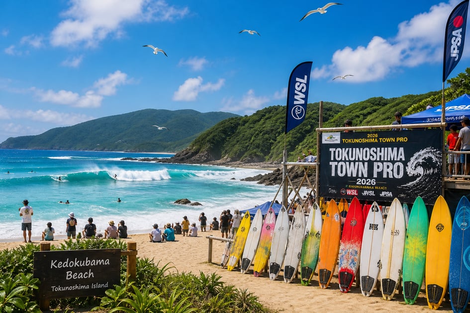 Postagem Swell em Série: WSL retorna a Tokunoshima para Tokunoshima Town Pro
