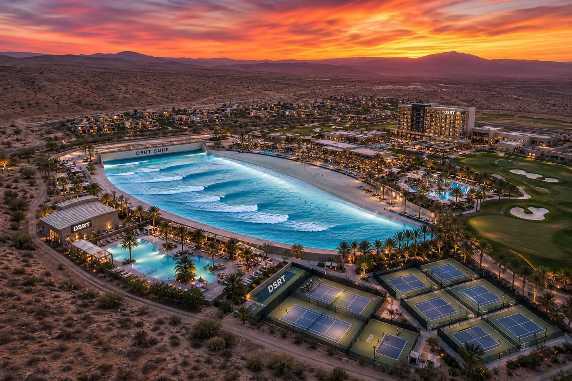 DSRT Surf enche piscina com ondas no deserto