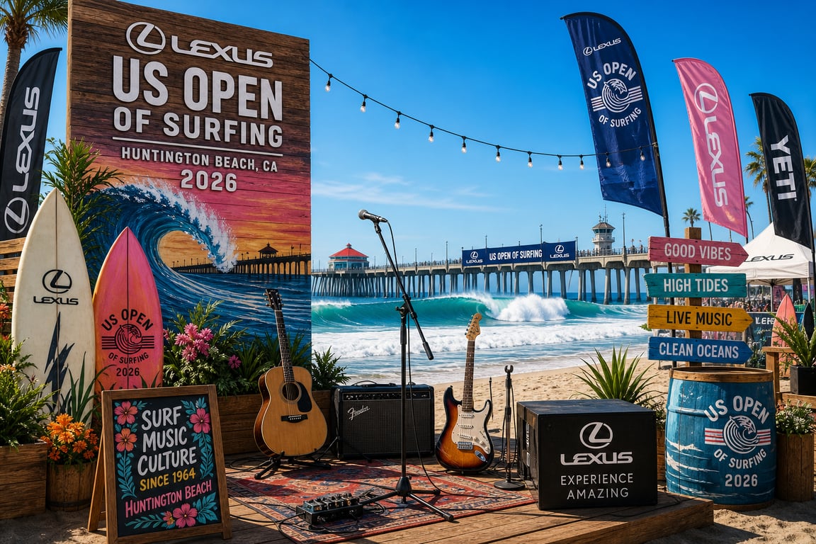 US Open de Surf 2026 em Huntington Beach