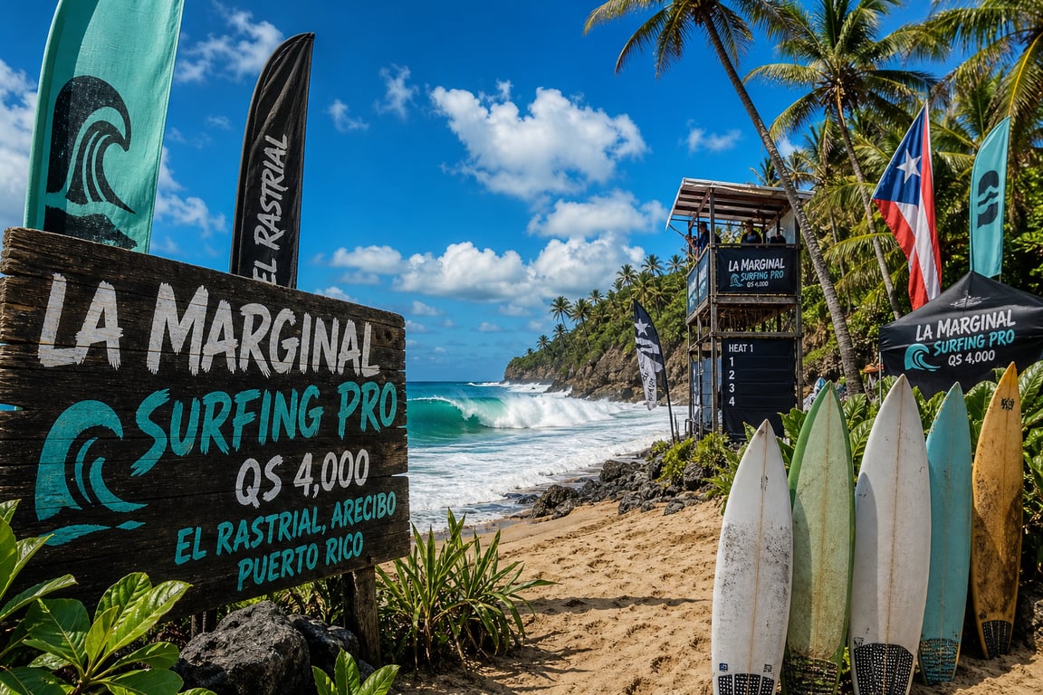 Postagem Swell em Série: La Marginal Surfing Pro 2026 começa em Porto Rico