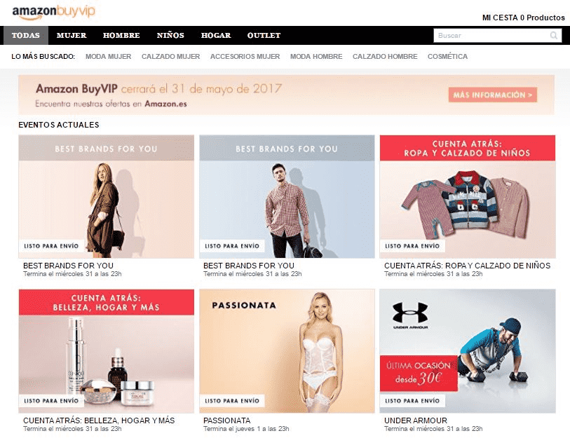 Amazon BuyVIP Landing Page