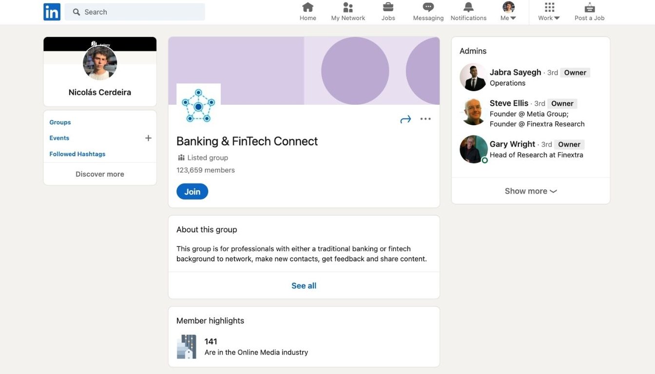 LinkedIn niche groups