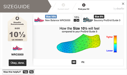 Amazon Shoefitr Sizeguide
