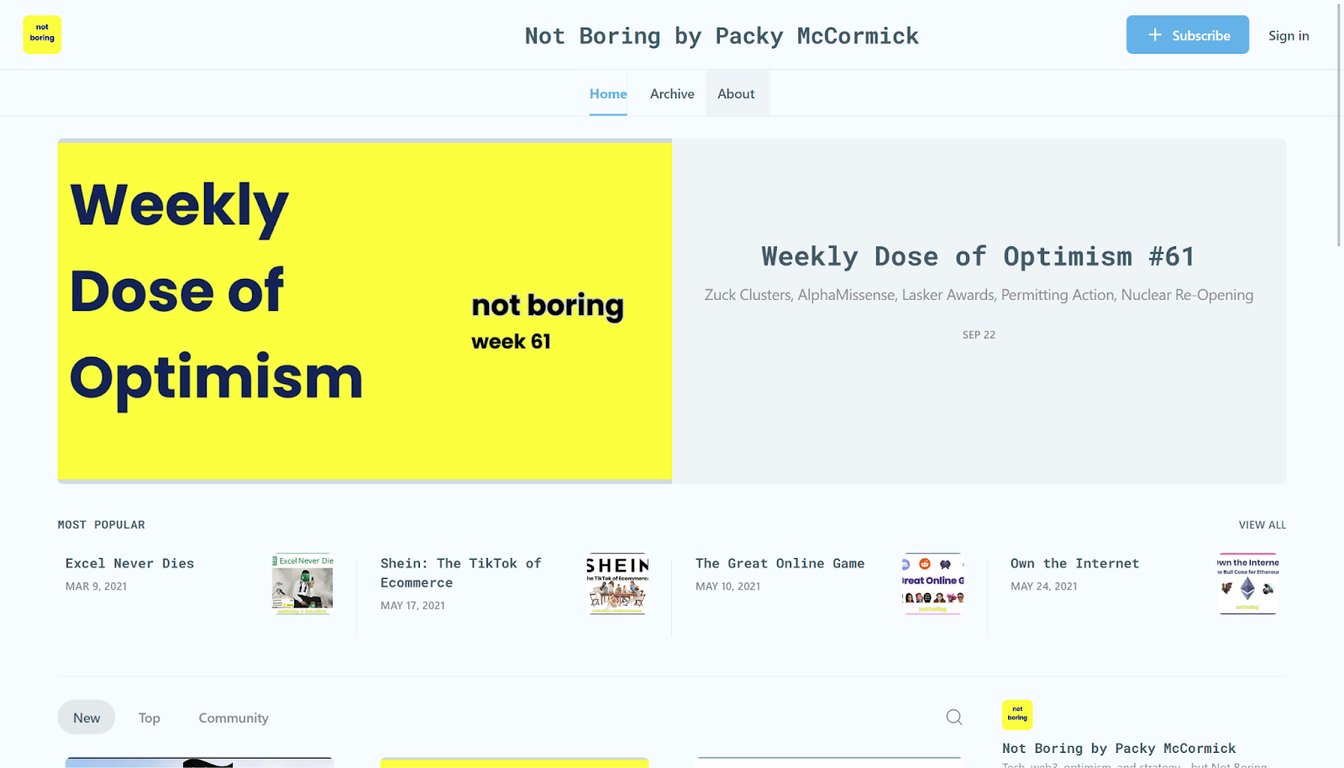 Not Boring