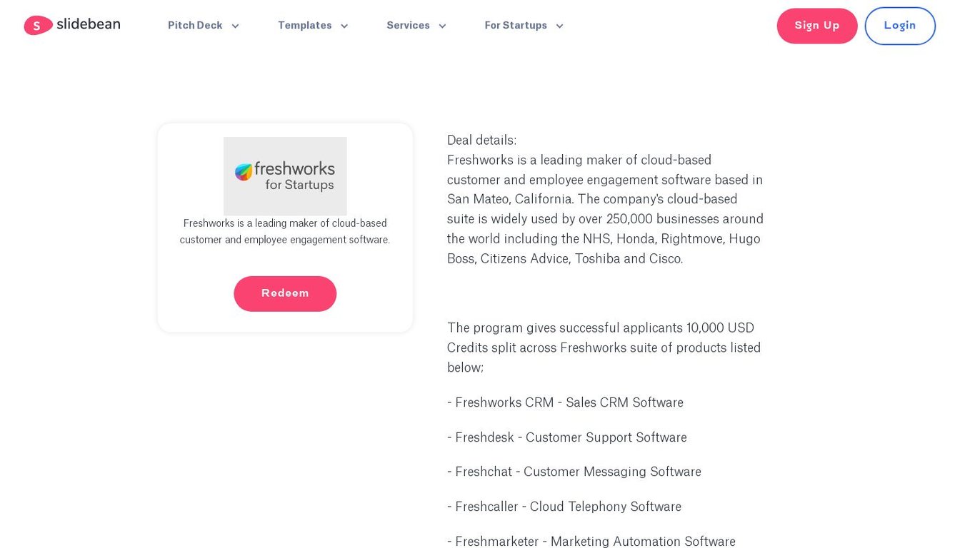 Slidebean Freshworks