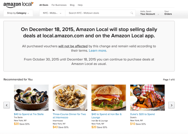 Amazon Local Marketplace