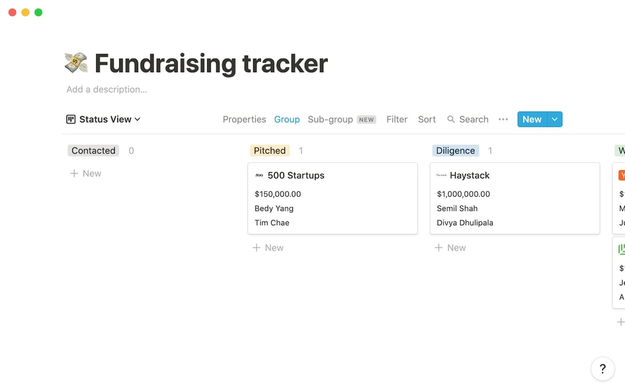 Fundraising Tracker