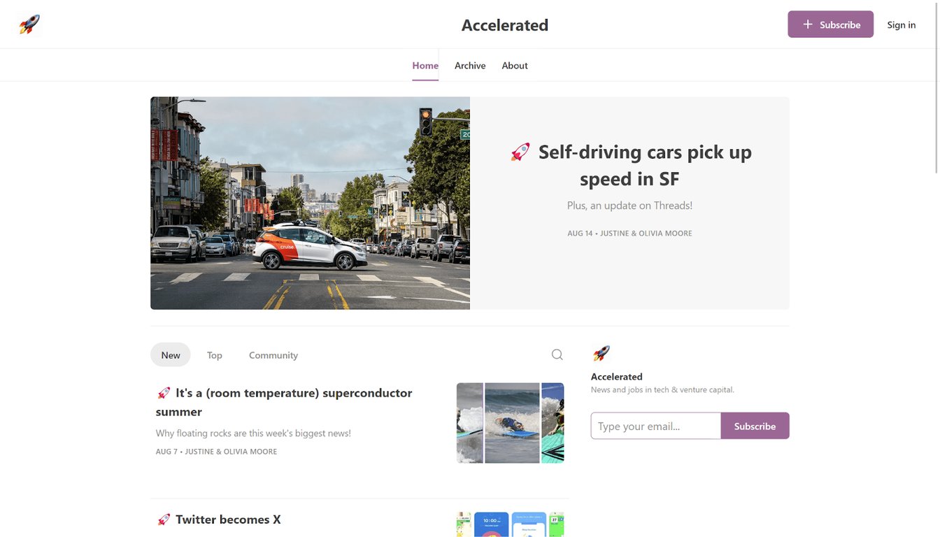 Accelerated Newsletter