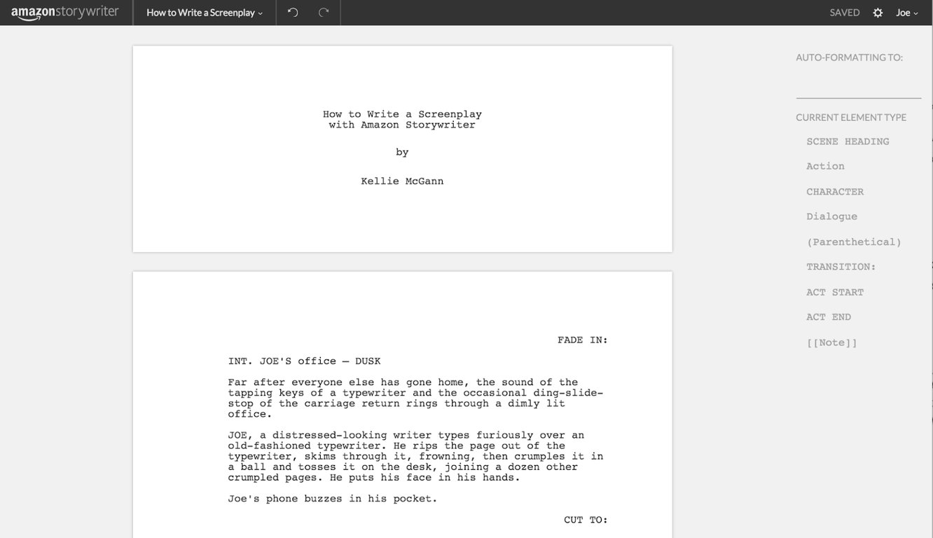 Amazon Storywriter Platform