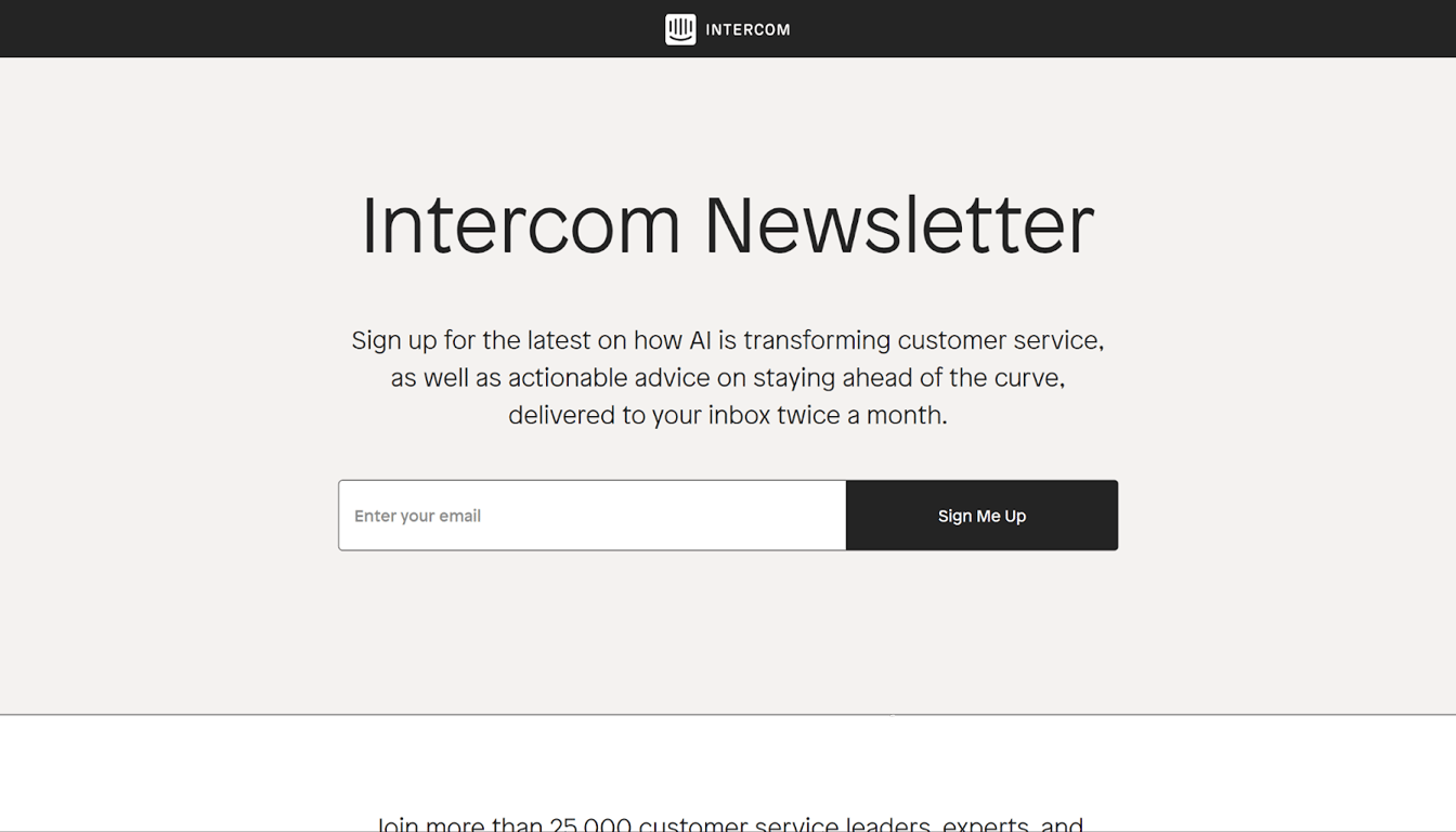 Intercom’s Newsletter