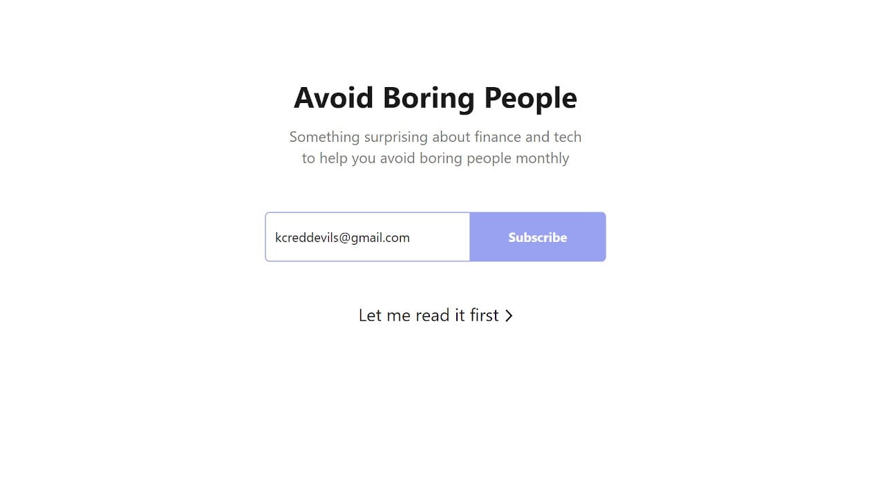 Avoid Boring People