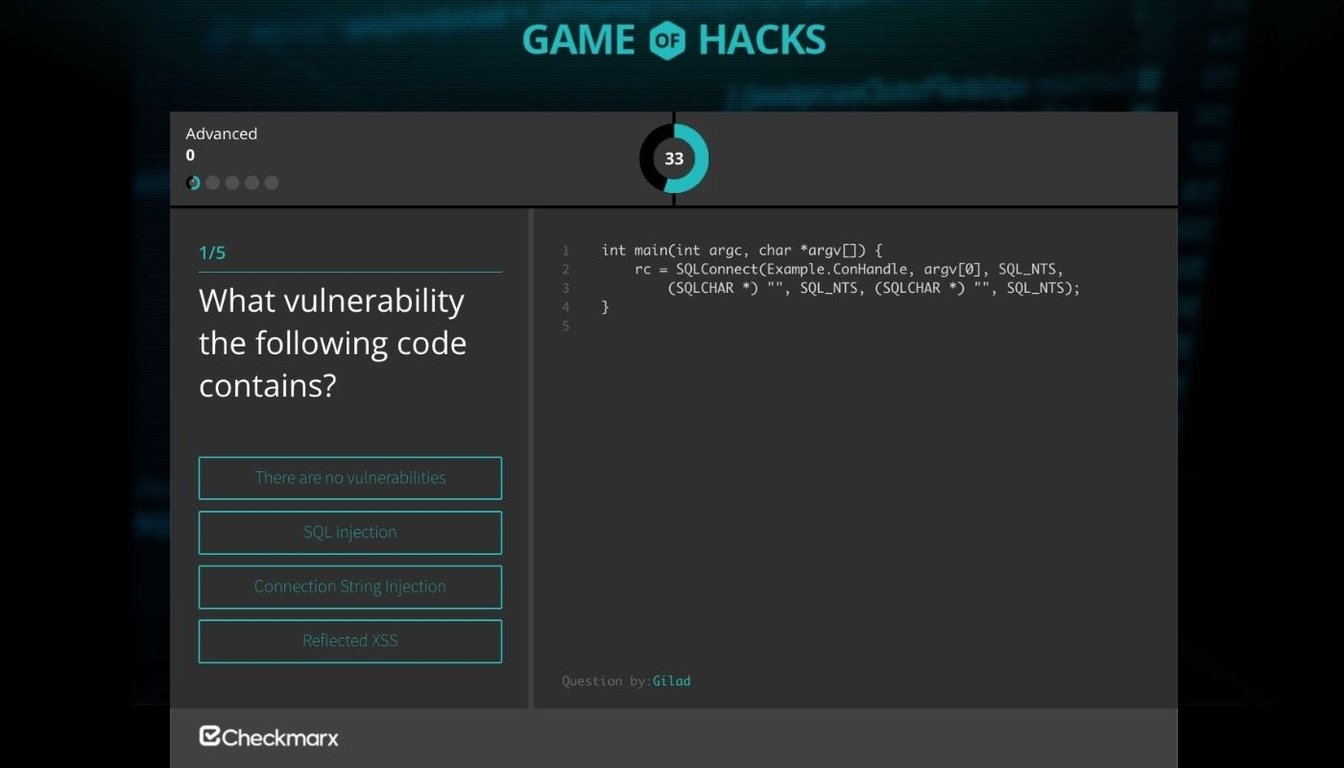 Game of Hacks by Checkmarx