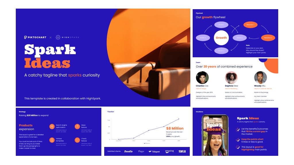 Startup pitch deck example