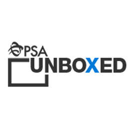 PSA Unboxed logo