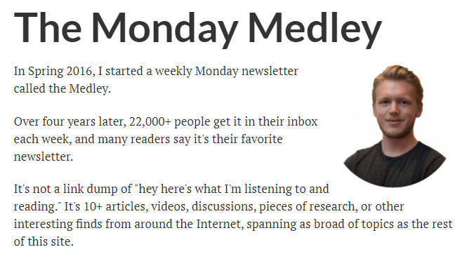 Monday Medley