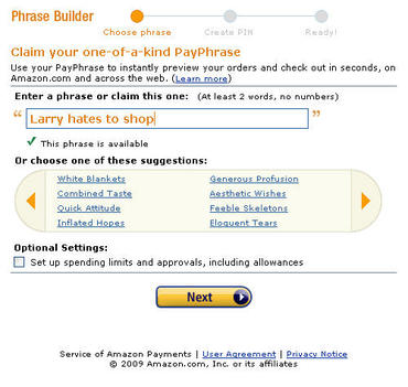 Amazon Payphrase Payment Solution