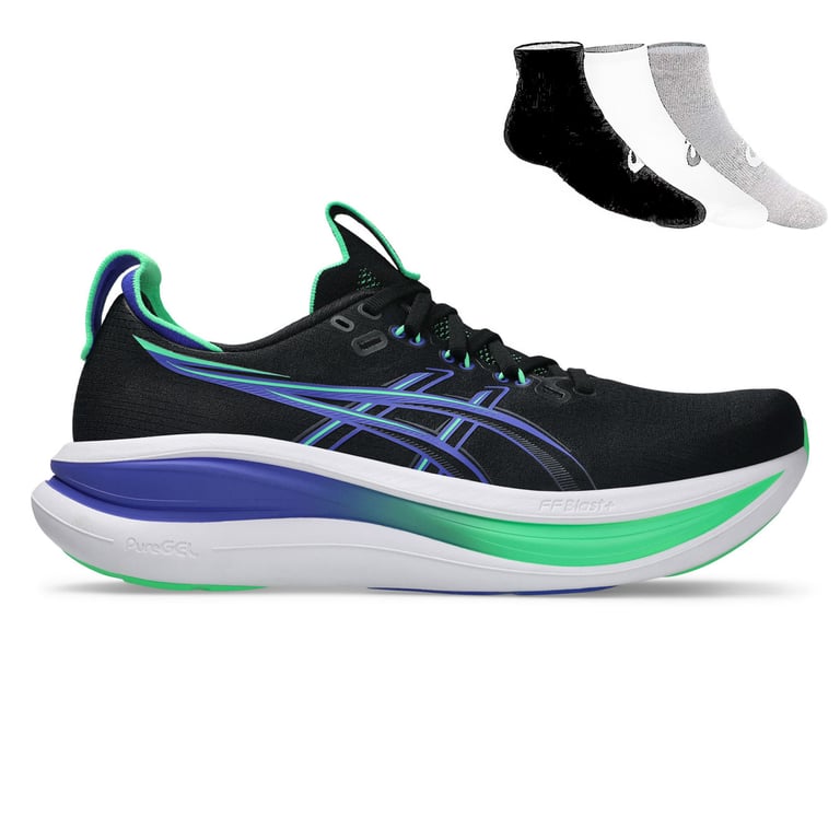 Gel Nimbus 28 + Gratis Asics 3-pack sokken